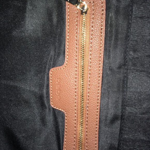 🏖☀️bebe Debbie Denim Faux Leather Trim Tote - Picture 7 of 8